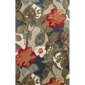 Jaipur Rugs Hand-Tufted Floral Pattern Wool- Art Silk Blue-Red Rug - BL116 RUG110537